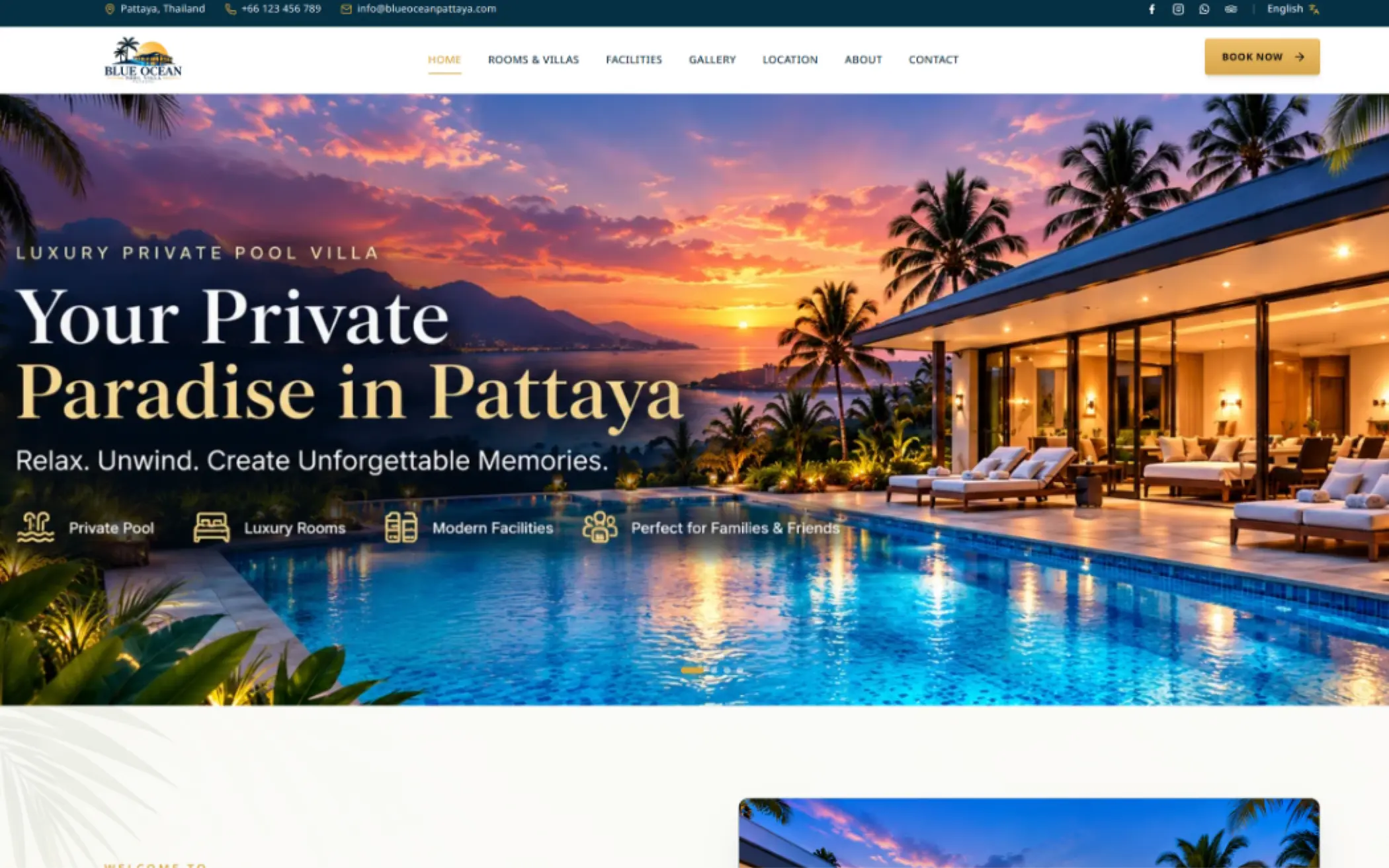 BlueOcean — Tour & Villa Accommodation